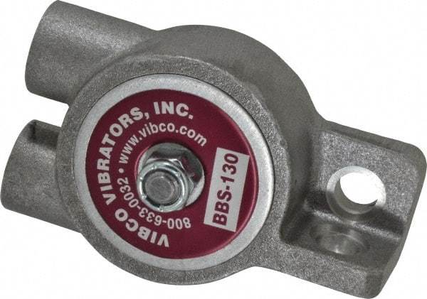 Vibco - 75 Lb. Force, 5-1/2 Cubic Feet per Minute, 10,500 RPM, 67 Decibel, Pneumatic Vibrator - 3-3/4" Long x 1-7/16" Wide x 1-3/16" High, 1/4 Port Inlet, 1/4 Port Outlet - Apex Tool & Supply