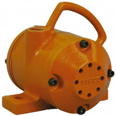 Vibco - 2,000 Lb. Force, 35 Cubic Feet per Minute, 6,000 RPM, 78 Decibel, Pneumatic Vibrator - 7-5/8" Long x 7-3/4" Wide x 7-3/8" High, 3/4 Port Inlet, 3/4 Port Outlet - Apex Tool & Supply