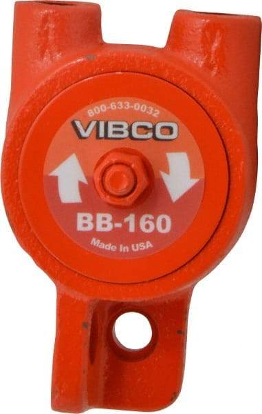 Vibco - 140 Lb. Force, 8 Cubic Feet per Minute, 15,000 RPM, 76 Decibel, Pneumatic Vibrator - 4-1/8" Long x 2" Wide x 2-9/16" High, 1/4 Port Inlet, 1/4 Port Outlet - Apex Tool & Supply