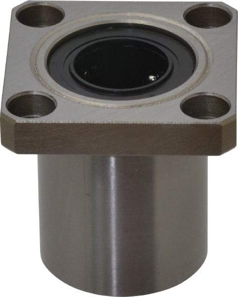 Value Collection - 5/8" ID, Square Flanged Single Linear Bearing - 1-1/8" OD - Apex Tool & Supply
