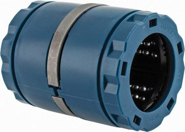 Thomson Industries - 40mm ID, 13,700 Lb Dynamic Load Capacity, Closed Linear Bearing - 62mm OD - Apex Tool & Supply