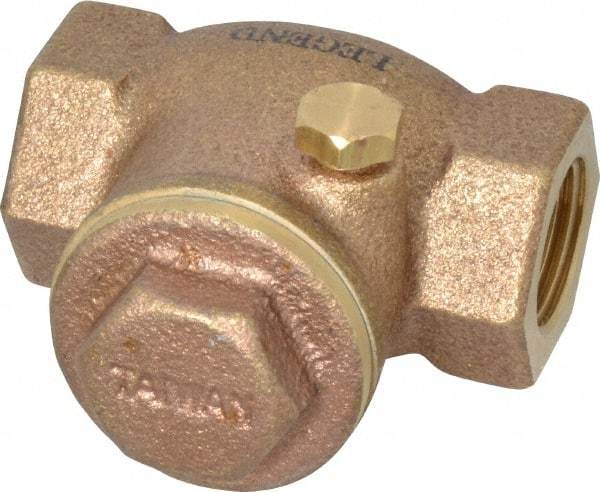 Legend Valve - 3/8" Brass Check Valve - Inline, FNPT x FNPT, 200 WOG - Apex Tool & Supply