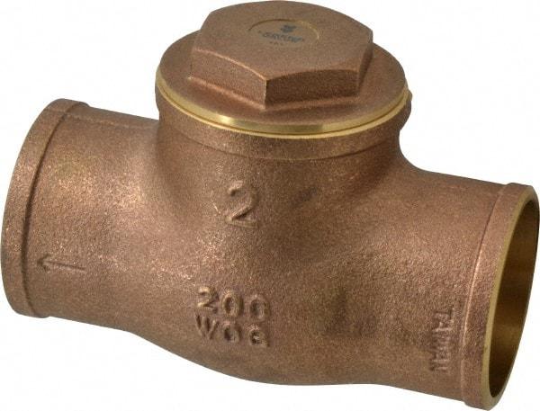 Legend Valve - 2" Brass Check Valve - Soldered x Soldered, 200 WOG - Apex Tool & Supply