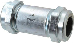 Legend Valve - 3/4" Pipe, Galvanized Compression Pipe Coupling - 200 psi WOG Rating - Apex Tool & Supply