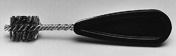 Schaefer Brush - 2-3/4 Inch Actual Brush Diameter, Stainless Steel, Refrigeration, Hand Fitting and Cleaning Brush - 2-5/8 Refrigeration Outside Diameter, Solid Plastic Hand Fitting Handle with Hole - Apex Tool & Supply