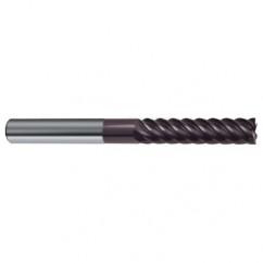 10mm Dia. - 100mm OAL - 45° Helix Firex Carbide End Mill - 6 FL - Apex Tool & Supply