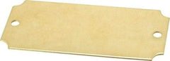 C.H. Hanson - 3-1/16 Inch Wide, Style 3, Brass Blank Metal Plate - 1-7/16 Inch High, 10 Pieces - Apex Tool & Supply