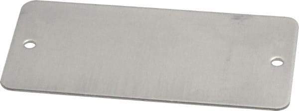 C.H. Hanson - 3 Inch Wide, Style 2, Aluminum Blank Metal Plate - 1-1/2 Inch High, 25 Pieces - Apex Tool & Supply