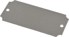 C.H. Hanson - 3-1/16 Inch Wide, Style 3, Aluminum Blank Metal Plate - 1-7/16 Inch High, 25 Pieces - Apex Tool & Supply
