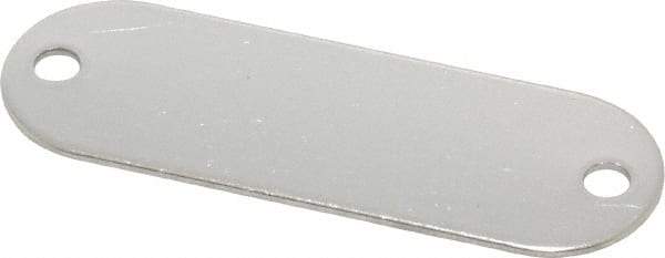 C.H. Hanson - 1-29/32 Inch Wide, Style 1, Stainless Steel Blank Metal Plate - 5/8 Inch High, 25 Pieces - Apex Tool & Supply