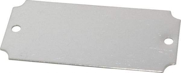 C.H. Hanson - 3-1/16 Inch Wide, Style 3, Stainless Steel Blank Metal Plate - 1-7/16 Inch High, 10 Pieces - Apex Tool & Supply