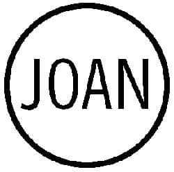 Value Collection - 3/8 Inch Diameter, Pre-Inked Custom Inspection Stamp - 4 Character Style D, Customized Message, Available in Red, Black, Blue, Green, or Purple - Apex Tool & Supply