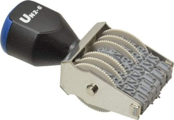 Value Collection - 3/16 Character Size, Numbering Stamp - 6 Bands - Apex Tool & Supply