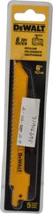 DeWALT - 6" Long x 3/4" Thick, Bi-Metal Reciprocating Saw Blade - Scroll Profile, 6 TPI, Toothed Edge, Universal Shank - Apex Tool & Supply