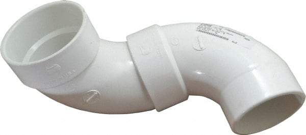 B&K Mueller - 4", PVC Drain, Waste & Vent Pipe 90 Street Elbow - Spig x Hub - Apex Tool & Supply