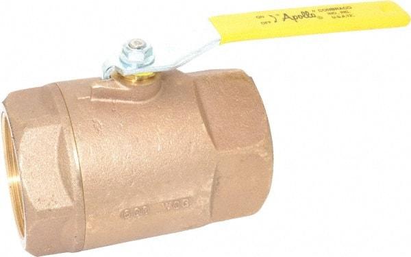 Apollo - 3" Pipe, Standard Port, Bronze Standard Ball Valve - 2 Piece, Inline - One Way Flow, FNPT x FNPT Ends, Lever Handle, 600 WOG, 125 WSP - Apex Tool & Supply