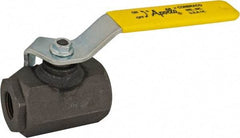 Apollo - 1/2" Pipe, Full Port, Carbon Steel Standard Ball Valve - 2 Piece, Inline - One Way Flow, FNPT x FNPT Ends, Lever Handle, 3,000 WOG - Apex Tool & Supply