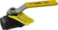 Apollo - 1/4" Pipe, Standard Port, Carbon Steel Standard Ball Valve - 2 Piece, Inline - One Way Flow, FNPT x FNPT Ends, Lever Handle, 2,000 WOG, 150 WSP - Apex Tool & Supply