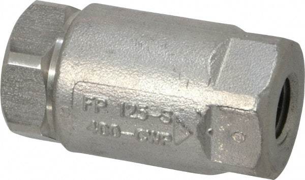 Conbraco - 1/4" Stainless Steel Check Valve - Inline, FNPT x FNPT - Apex Tool & Supply