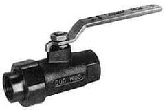 Apollo - 2" Pipe, Bronze Single Union Ends Ball Valve - Inline - One Way Flow, FNPT x FNPT Ends, Lever Handle, 600 WOG, 150 WSP - Apex Tool & Supply