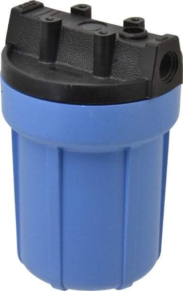 Pentair - 3/8 Inch Pipe, FNPT End Connections, 4-7/8 Inch Long Cartridge, 7 Inch Long, Cartridge Filter Housing without Pressure Relief - 5 Max GPM Flow Rate, 125 psi Max Working Pressure, Slim Line Housing - Apex Tool & Supply