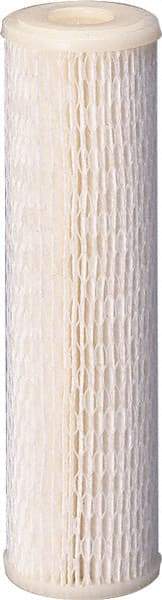 Value Collection - 4-5/16" OD, 30µ, Polyester Pleated Cartridge Filter - 9-3/4" Long, Reduces Sediments - Apex Tool & Supply