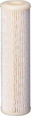 Value Collection - 4-5/16" OD, 30µ, Polyester Pleated Cartridge Filter - 9-3/4" Long, Reduces Sediments - Apex Tool & Supply