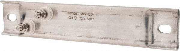Hotwatt - 120 Volt, 330 Watt, 8" Long Channel Strip Heater - 2-3/4" Hot Length, 50 Watt per Sq In - Apex Tool & Supply