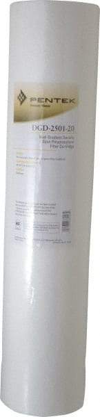 Pentair - 4-1/2" OD, 25/1µ, Polypropylene Dual Gradient Cartridge Filter - 20" Long, Reduces Sediments - Apex Tool & Supply
