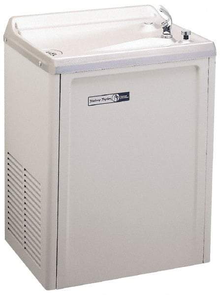 Halsey Taylor - 7.6 GPH Cooling Capacity Compact Flush Wall Mounted Water Cooler & Fountain - Vinyl Cabinet, 370 Watts, 4.0 Full Load Amperage, 0.16 hp - Apex Tool & Supply