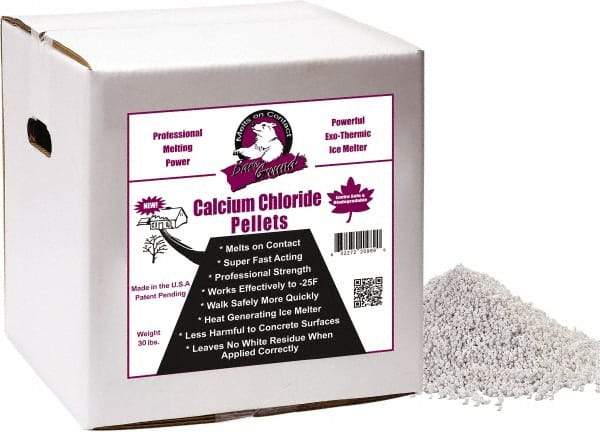 Bare Ground Solutions - 40 Lb Box Calcium Chloride Pellets - Effective to -20°F - Apex Tool & Supply