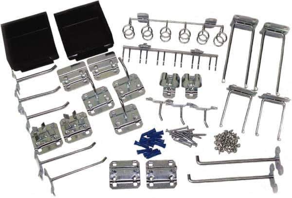 Triton - 30 Piece, Pegboard Hook Set - Zinc Alloy & Steel - Apex Tool & Supply