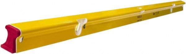 Stabila - 72" Long 3 Vial R-Beam Level - Aluminum, Yellow, 2 Plumb & 1 Level Vials - Apex Tool & Supply