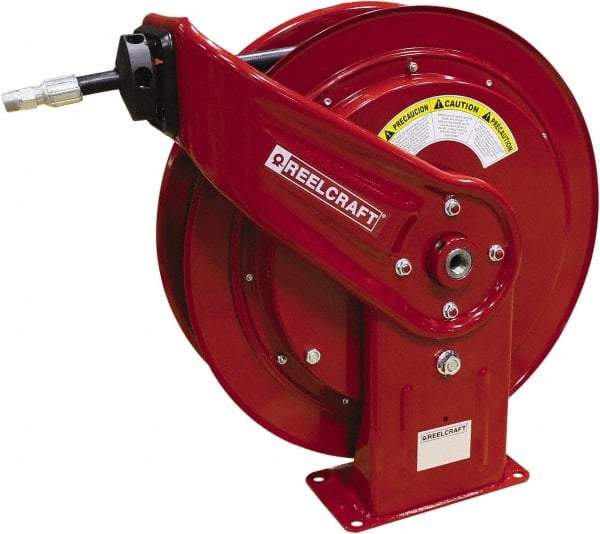 Reelcraft - 65' Spring Retractable Hose Reel - 3,250 psi, Hose Included - Apex Tool & Supply