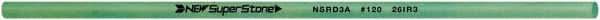 Value Collection - Round Ceramic Finishing Stick - 100mm Long x 3.175mm Wide x 3.2mm Thick, 120 Grit - Apex Tool & Supply