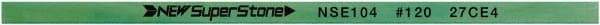 Value Collection - Flat Ceramic Finishing Stick - 100mm Long x 1.5mm Wide x 4mm Thick, 120 Grit - Apex Tool & Supply