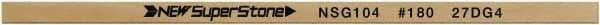 Value Collection - Flat Ceramic Finishing Stick - 100mm Long x 0.8mm Wide x 10mm Thick, 180 Grit - Apex Tool & Supply