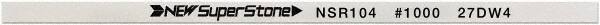 Value Collection - Flat Ceramic Finishing Stick - 100mm Long x 0.5mm Wide x 6mm Thick, 1,000 Grit - Apex Tool & Supply
