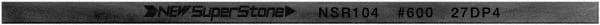 Value Collection - Flat Ceramic Finishing Stick - 100mm Long x 2mm Wide x 6mm Thick, 600 Grit - Apex Tool & Supply