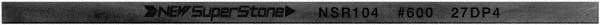 Value Collection - Flat Ceramic Finishing Stick - 100mm Long x 1mm Wide x 10mm Thick, 600 Grit - Apex Tool & Supply