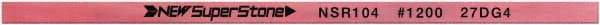 Value Collection - Flat Ceramic Finishing Stick - 100mm Long x 0.5mm Wide x 2mm Thick, 1,200 Grit - Apex Tool & Supply