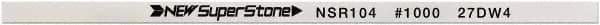Value Collection - Flat Ceramic Finishing Stick - 100mm Long x 1mm Wide x 10mm Thick, 1,000 Grit - Apex Tool & Supply