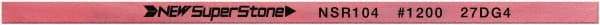 Value Collection - Flat Ceramic Finishing Stick - 100mm Long x 2mm Wide x 6mm Thick, 1,200 Grit - Apex Tool & Supply