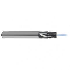 1/16-27 3FL Carbide Thread Mill NPTF Tap-Coolant Thru-TiCN - Apex Tool & Supply