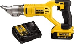 DeWALT - 2,500 SPM, 20 Volt, Pistol Grip Handle, Handheld Cordless Shear - 18 Gauge (Steel) & 20 Gauge (Stainless Steel) Cutting Capacity - Apex Tool & Supply