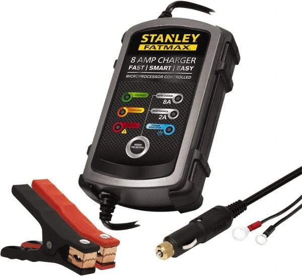 Stanley - 12 Volt Automatic Charger/Maintainer - 8 Amps - Apex Tool & Supply