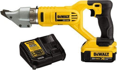 DeWALT - 2,500 SPM, 20 Volt, Pistol Grip Handle, Handheld Cordless Shear - 14 Gauge (Steel) & 16 Gauge (Stainless Steel) Cutting Capacity - Apex Tool & Supply