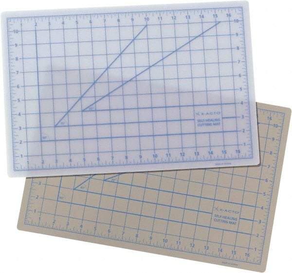 X-ACTO - 12 x 18" Self Healing Cutting Mat - Gray, 1/8" Thick - Apex Tool & Supply
