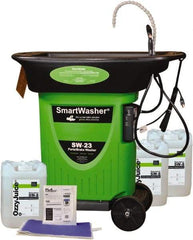 CRC - Free Standing Water-Based Parts Washer - 15 Gal Max Operating Capacity, HDPE Tank, 42" High x 43" Long x 27" Wide, 110 Input Volts - Apex Tool & Supply