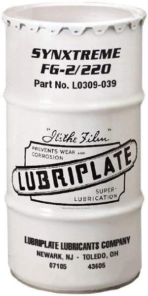 Lubriplate - 120 Lb Drum Calcium Extreme Pressure Grease - Tan, Extreme Pressure, Food Grade & High/Low Temperature, 450°F Max Temp, NLGIG 2, - Apex Tool & Supply